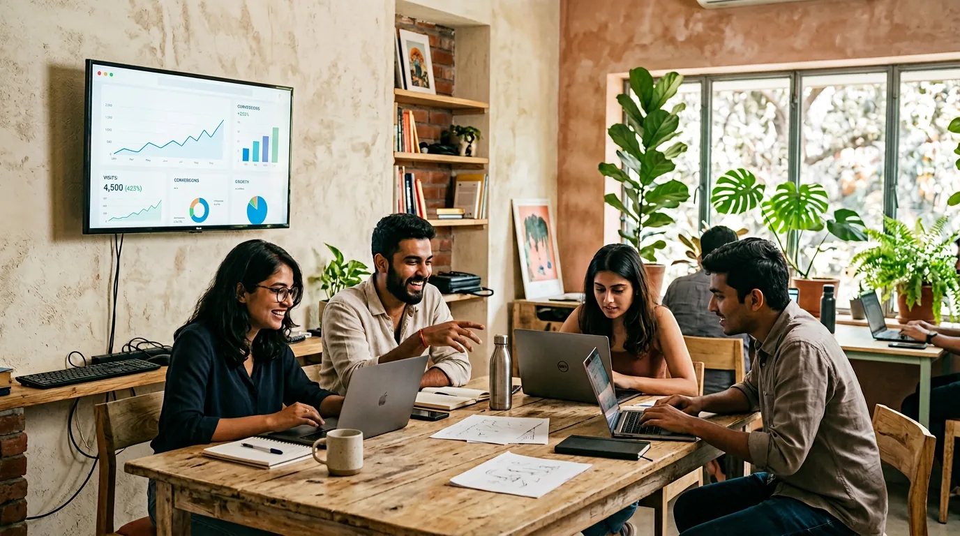 The HexxGen team collaborating in their studio