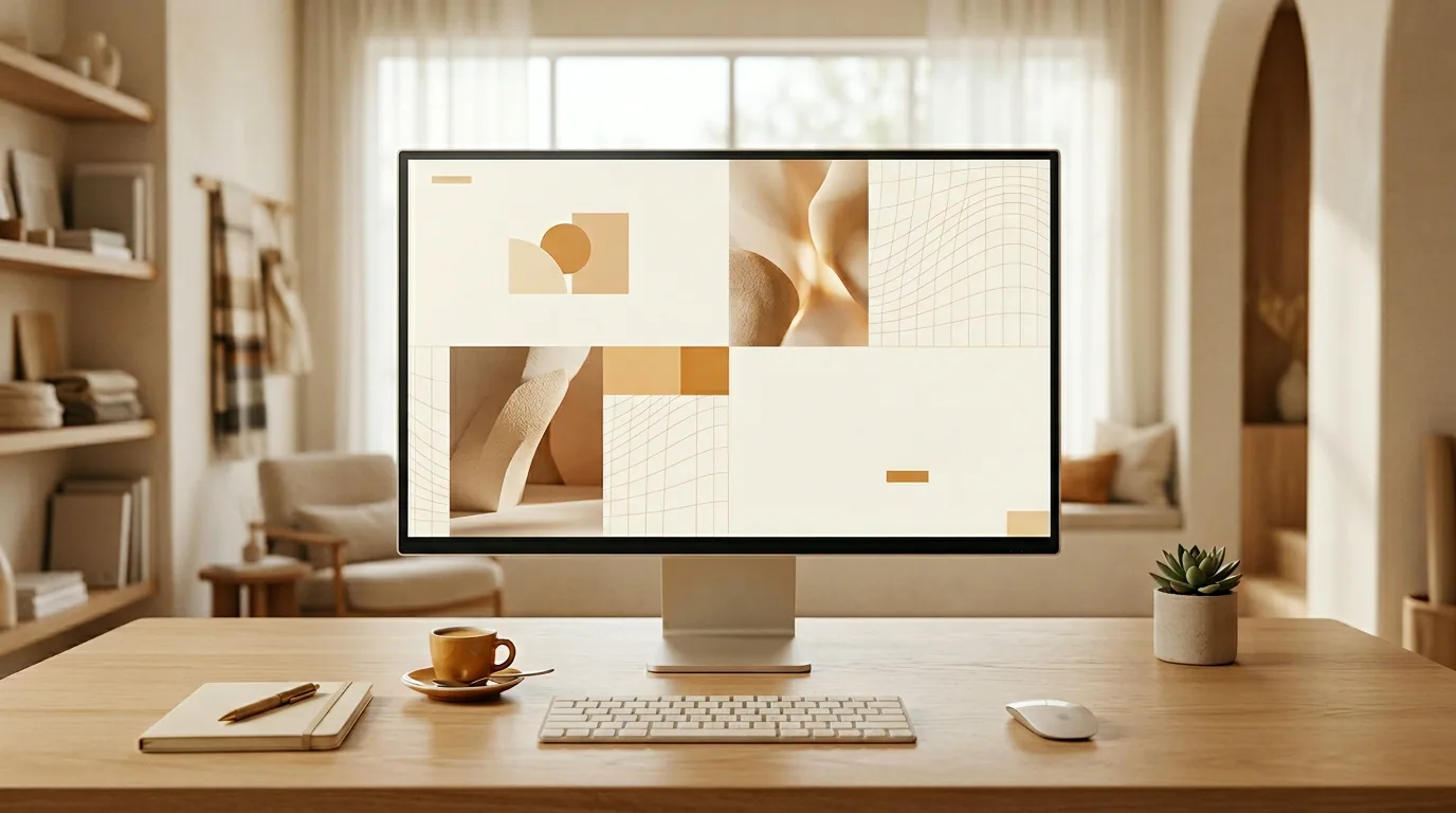 A website on a screen